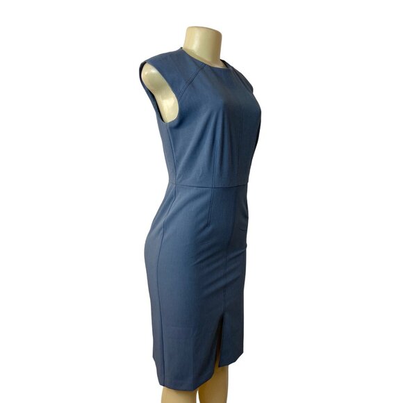 Ann Taylor Women's Blue Pegged Dress Sz 2 (EUR 38) - NWT - Picture 3 of 7
